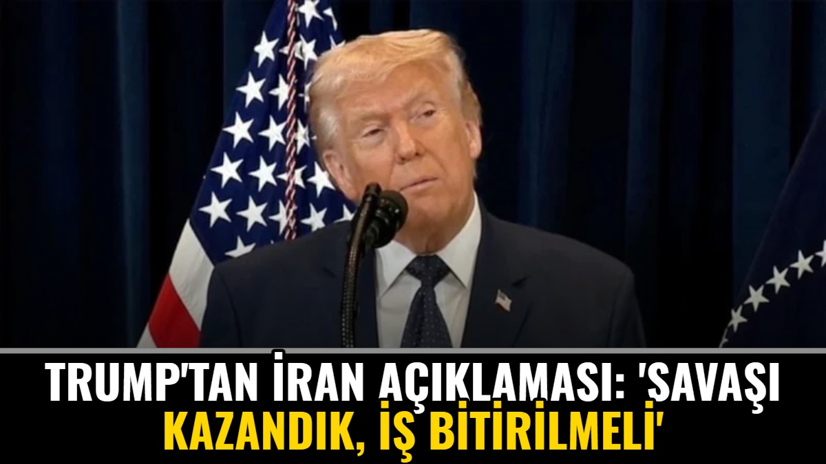 Trump'tan İran Açıklaması: 'Savaşı Kazandık, İş Bitirilmeli'